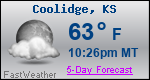 Weather Forecast for Coolidge, KS