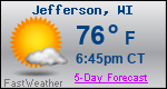 Weather Forecast for Jefferson, WI