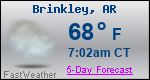 Weather Forecast for Brinkley, AR