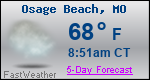 Weather Forecast for Osage Beach, MO
