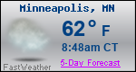 Weather Forecast for Minneapolis, MN