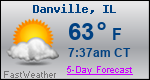Weather Forecast for Danville, IL