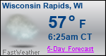 Weather Forecast for Wisconsin Rapids, WI