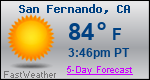 Weather Forecast for San Fernando, CA
