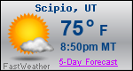 Weather Forecast for Scipio, UT