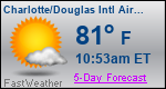 Weather Forecast for Charlotte/Douglas International Airport, NC