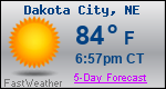 Weather Forecast for Dakota City, NE