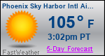 Weather Forecast for Phoenix Sky Harbor International Airport, AZ