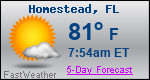 Weather Forecast for Homestead, FL