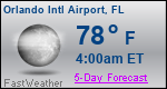 Weather Forecast for Orlando International Airport, FL