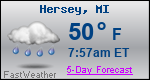 Weather Forecast for Hersey, MI