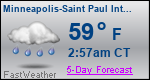 Weather Forecast for Minneapolis-Saint Paul International Airport, MN