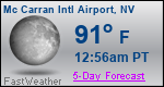 Weather Forecast for Mc Carran International Airport, NV