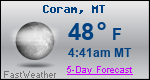 Weather Forecast for Coram, MT