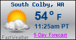 Weather Forecast for South Colby, WA