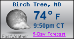 Weather Forecast for Birch Tree, MO