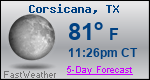 Weather Forecast for Corsicana, TX
