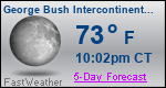 Weather Forecast for George Bush Intercontinental/Houston Airport, TX