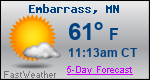 Weather Forecast for Embarrass, MN