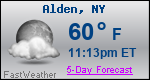 Weather Forecast for Alden, NY