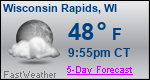 Weather Forecast for Wisconsin Rapids, WI