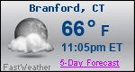 Weather Forecast for Branford, CT