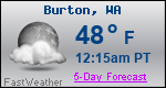Weather Forecast for Burton, WA