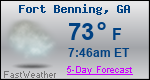 Weather Forecast for Fort Benning, GA