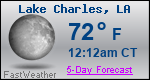 Weather Forecast for Lake Charles, LA
