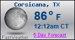 Weather Forecast for Corsicana, TX