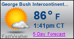 Weather Forecast for George Bush Intercontinental/Houston Airport, TX