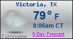 Weather Forecast for Victoria, TX