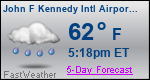 Weather Forecast for John F Kennedy International Airport, NY
