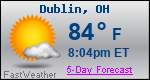 Weather Forecast for Dublin, OH