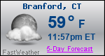Weather Forecast for Branford, CT
