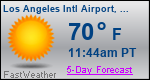 Weather Forecast for Los Angeles International Airport, CA