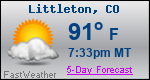 Weather Forecast for Littleton, CO