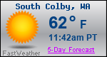 Weather Forecast for South Colby, WA