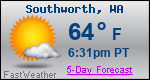 Weather Forecast for Southworth, WA