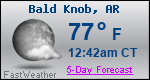 Weather Forecast for Bald Knob, AR
