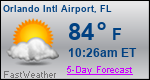 Weather Forecast for Orlando International Airport, FL