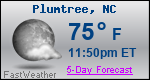 Weather Forecast for Plumtree, NC