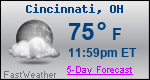 Weather Forecast for Cincinnati, OH