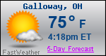 Weather Forecast for Galloway, OH