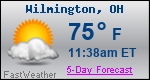 Weather Forecast for Wilmington, OH
