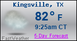 Weather Forecast for Kingsville, TX