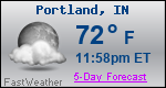 Weather Forecast for Portland, IN