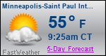 Weather Forecast for Minneapolis-Saint Paul International Airport, MN