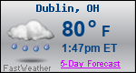 Weather Forecast for Dublin, OH