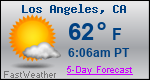 Weather Forecast for Los Angeles, CA